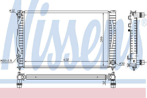 Frankberg Kühler Für Audi A4 A5 A6 A7 Q3 - Kompatibel Mit 8K0145804F