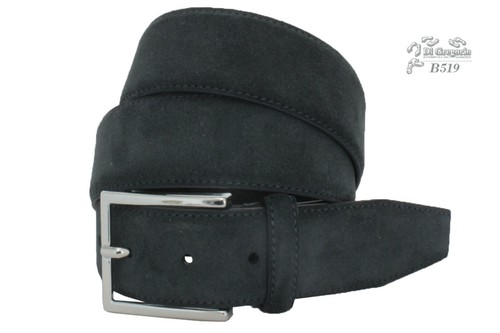 Herren Gürtel Echtes Leder Wildleder Einstellbar Handwerklich Made IN Italy CM - Bild 3 von 9