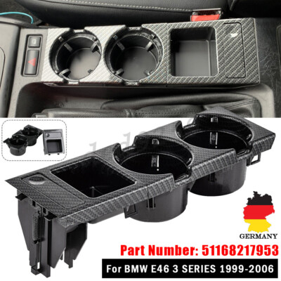 Getränkehalter Münzbox Mittelkonsole Schwarz BMW 3er E46 Getränkehalter Becherhalter Flaschenhalter Organizer Münzbox Für BMW BMW 3er E46 Mittelkonsole Zubehör