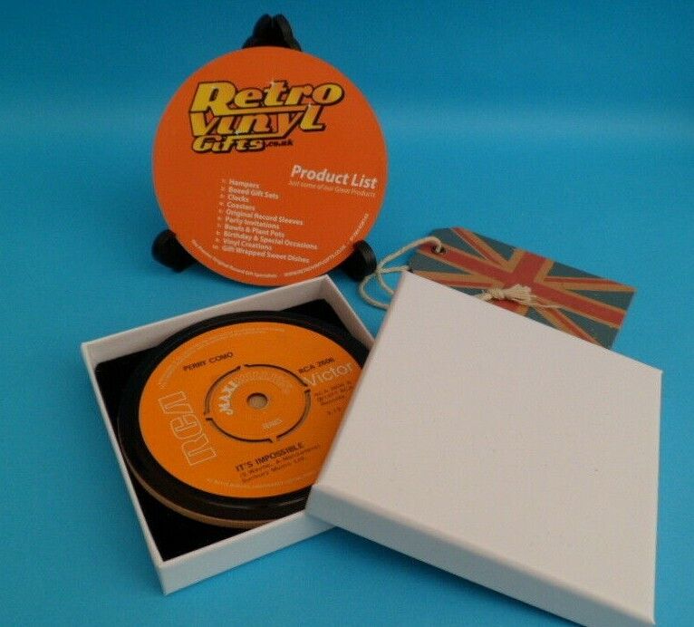 *NEW* Vinyl Record DRINKS COASTERS . Actual Singles . Music Themed Gift (LIST 1) - Picture 641 of 985