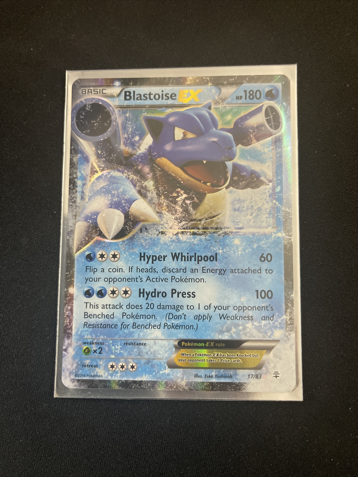 Pokémon Blastoise-EX Generations 17/83 Holo Holo Rare EX | Near Mint