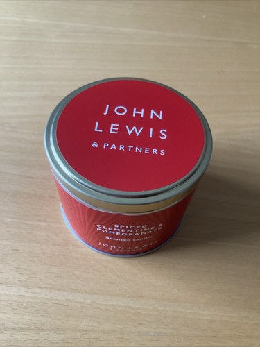 John Lewis Spiced Clementine & Pomegranate Scented Candle Tin, 147g - Picture 3 of 4