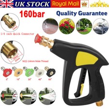 High Pressure Washer Spray Gun Jet Lance Trigger Wash Water 5Nozzle For Car Wash
