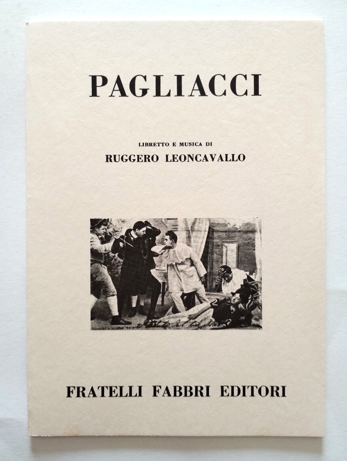 Pagliacci Ruggero Leoncavallo Libretto D'Opera Lirica Fabbri Editori Vintage