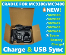 Charging Cradle Zebra MC9300, MC930B, MC930P Android Scanners, USB & Charge!🔥⭐