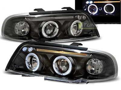 Ajovalot mallille for AUDI A4 B5 94-98 Angel Eyes Black LPAU34WL XINO US
