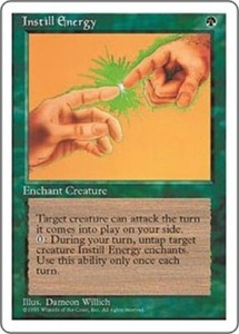 Instill Energy x1 LP Magic the Gathering MTG Fourth Edition # 136