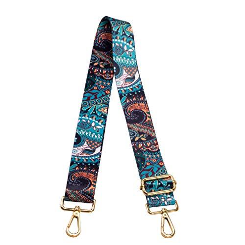 Crossbody Strap for Purses Replacement Adjustable Guitar Multicolor Boho Blue