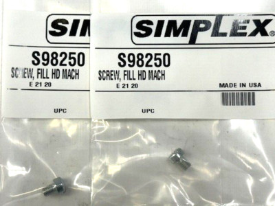 SIMPLEX 1/8''-30 SCREWS (LOT OF 2)  S98250 FILL HD MACH