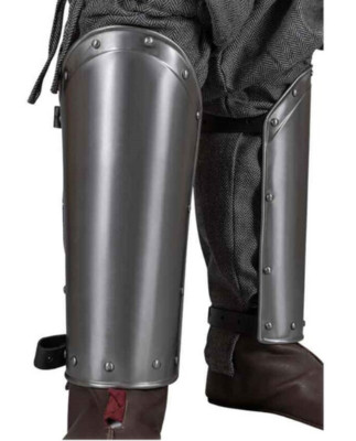 Medieval Arm Steel Knight Greaves~ Viking Leg Armor~ Warrior Leg Guard Costume