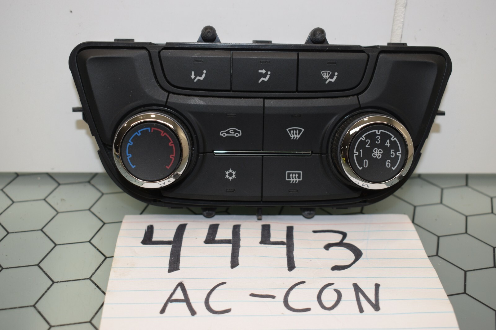 17 18 19 Buick Encore AC and Heater Control Used Stock #4443-AC