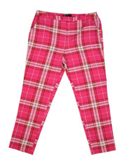 New York  Company NYC Pink Plaid Bright Dress Pants w Pockets Womens 12T