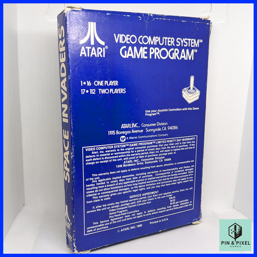 Vintage Atari 2600 SPACE INVADERS Rare Blue Box COMPLETE 1980 with Manuals 2623 - Picture 9 of 12