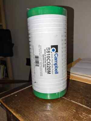 NEW-Campbell S810CG20M Whole House Sediment Water Filters 4.5''Wx9.75''H, Grooved