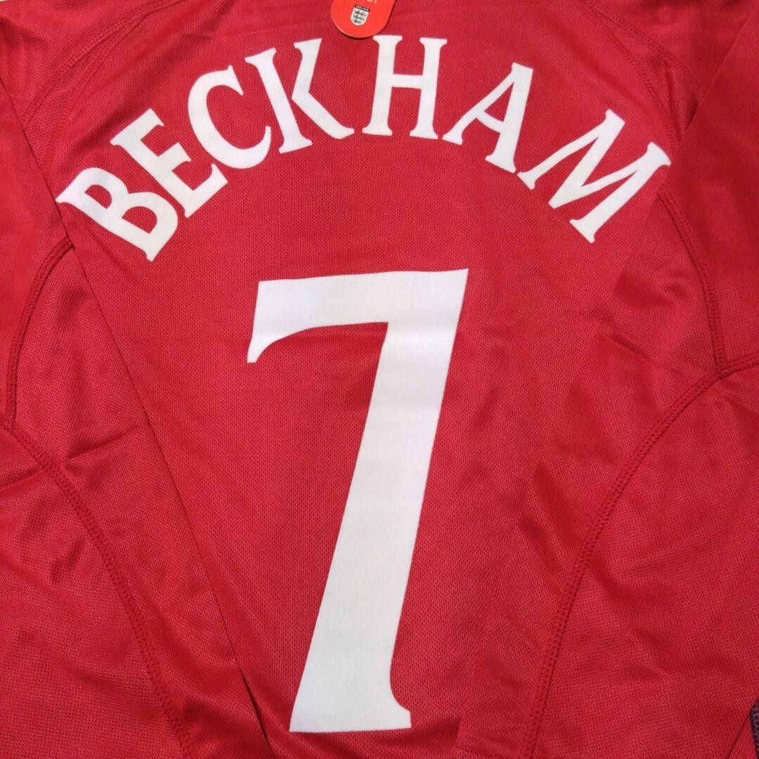 David Beckham 2004 #7 Reversible Jersey M Tag New England National