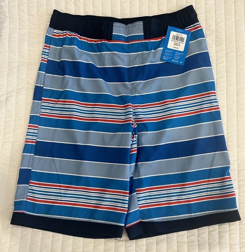 Columbia Youth Boys Sandy Shores SwimTrunks-Blue Striped-Inside Mesh- XL - Picture 2 of 13