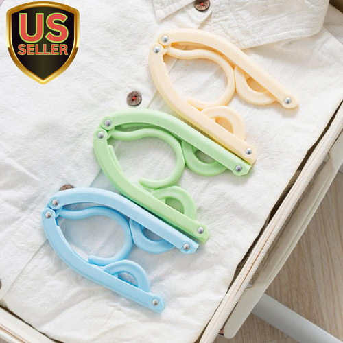 12Pcs Travel Folding Hanger Household Multifunctional Portable Hanger