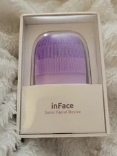 inFace MS 2000 ProSonic  Vibrating Facial Cleanser. Purple. New. Free Ship!