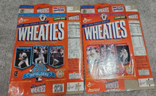 WHEATIES BOXES MLB MADDUX, SANDBERG, RIPKEN, NOMO, CONE, PIAZZA ALL STARS