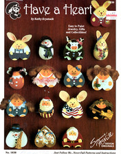 HAVE A HEART Tole Painting Pins Gifts Kathy Krystosik Pattern Leaflet Trifold