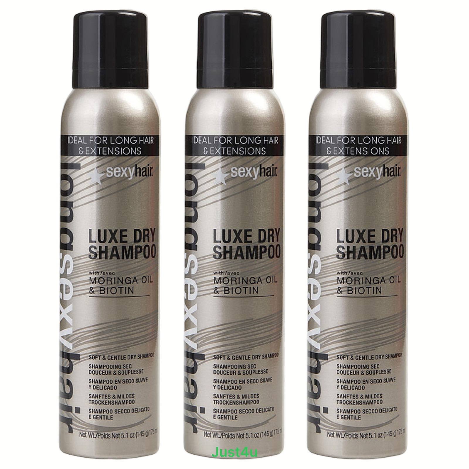 Long Hair Sexy Luxe Dry Shampoo, 5.1oz. (3PACK)
