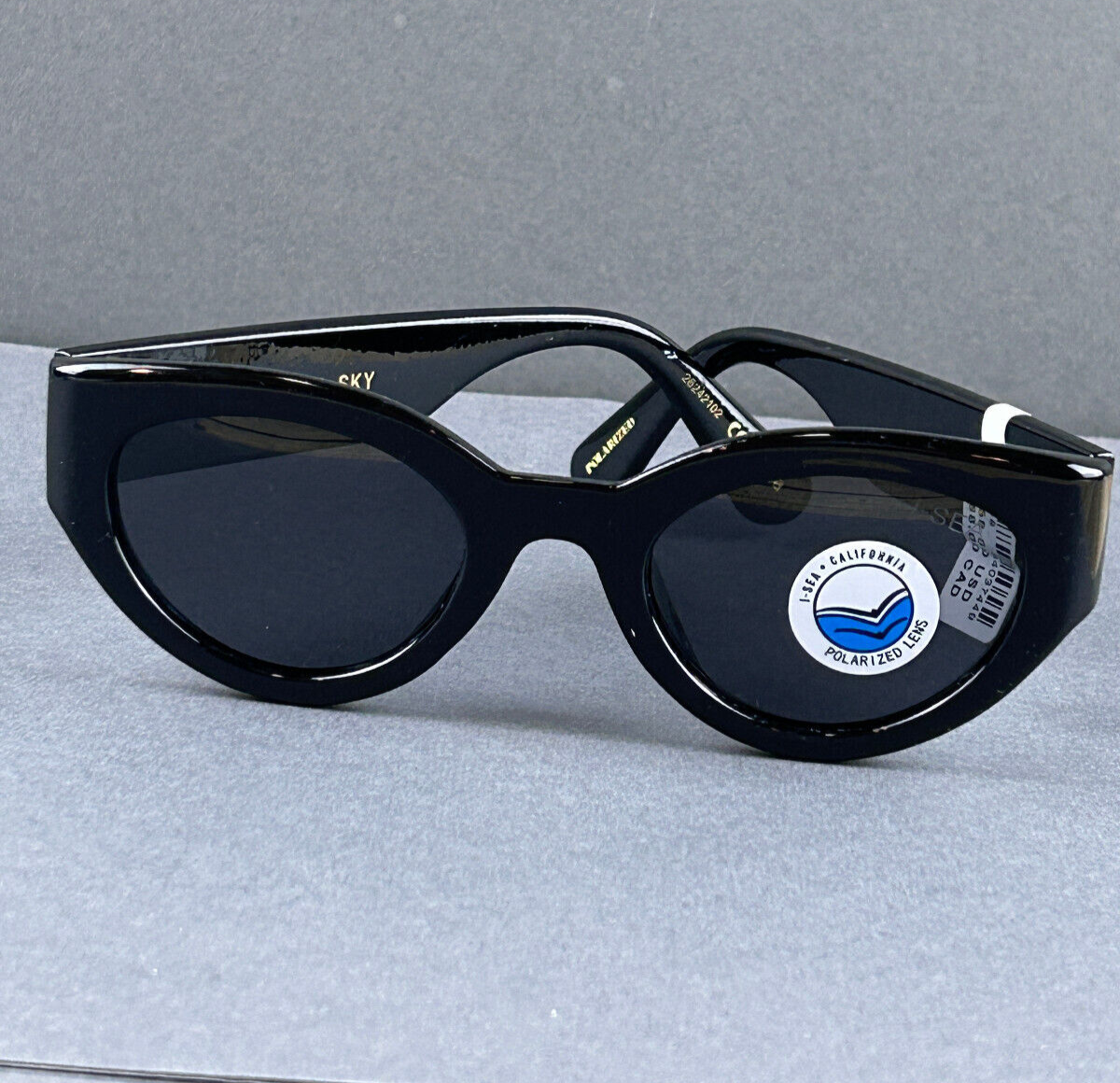 SUNGLASSES ISEA ANTHROPOLOGIE ASHBURY SKY POLARIZED BLACK UV 