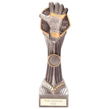 Goalkeeper Trophies Football Falcon Goalie Glove Award 5 Sizes FREE Engraving