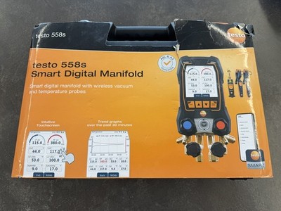 Testo 558s Kit with Hoses - Smart Digital Manifold Kit (1108552)