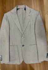 Giacca Blazer Uomo Made in Italy - Azzurro Micro-pattern - Taglia 48