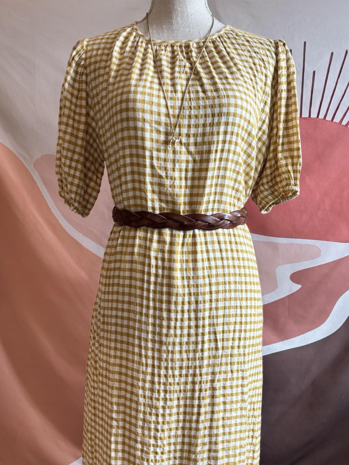 Things Between Cottagecore Gingham Check Cotton D… - image 13