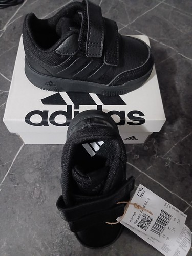 adidas Tensaur Sport 2.0 CF I Black Trainers Unisex Kids UK 4 EU 20 GW6455 Boxed
