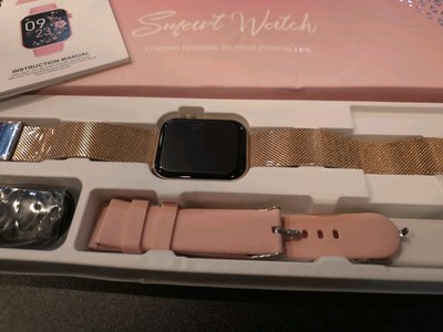 G39 PRO Women s Smart Watch, Stylish Gold AMOLED Display Heart & SpO  Monitor