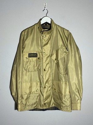 Barbour International A7 Bright Brass Gold Jacket Men s Size Large Casual Style