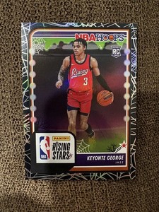 2023-24 Panini Haunted Hoops - Rising Stars Keyonte George Holo Black Web (RC)