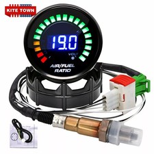 2 52mm Digital Air Fuel Ratio Gauge Volmeter With Narrowband O2 Oxygen Sensor 2 52mm Digital Air Fuel Ratio Gauge Volmeter With Narrowband O2 Oxygen Sensor