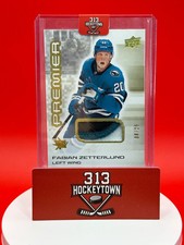2024-25 Upper Deck Premier Fabian Zetterlund #69 Gold 08/25 Patch Game-Used