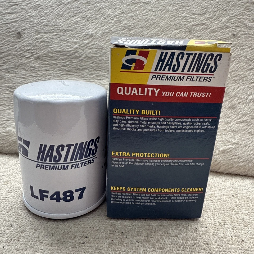 Filtro de aceite genuino Hastings LF487 igual que 51522 hecho en EE. UU. Foto 3 de 4