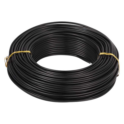 114 Feet 10 Gauge Aluminum Wire Black Bendable Metal Craft Wire for Beading Jewe
