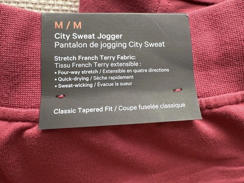 Lululemon City Sweat Jogger Classic Tapered Fit Size M Maroon NWT - Picture 8 of 9