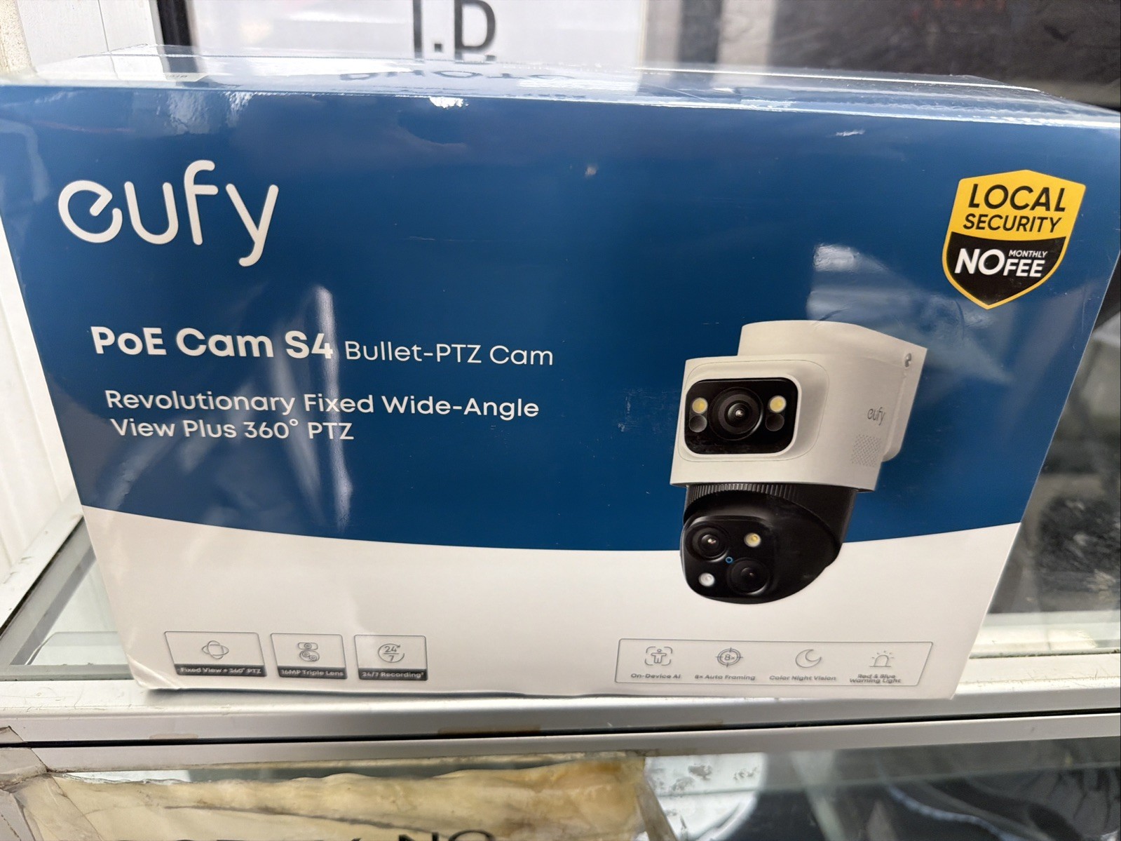 Eufy Poe Bullet-Ptz Cam S4 Nvr Wired Add On Cam Requires Eufy Nvr 4K Uhd Triple
