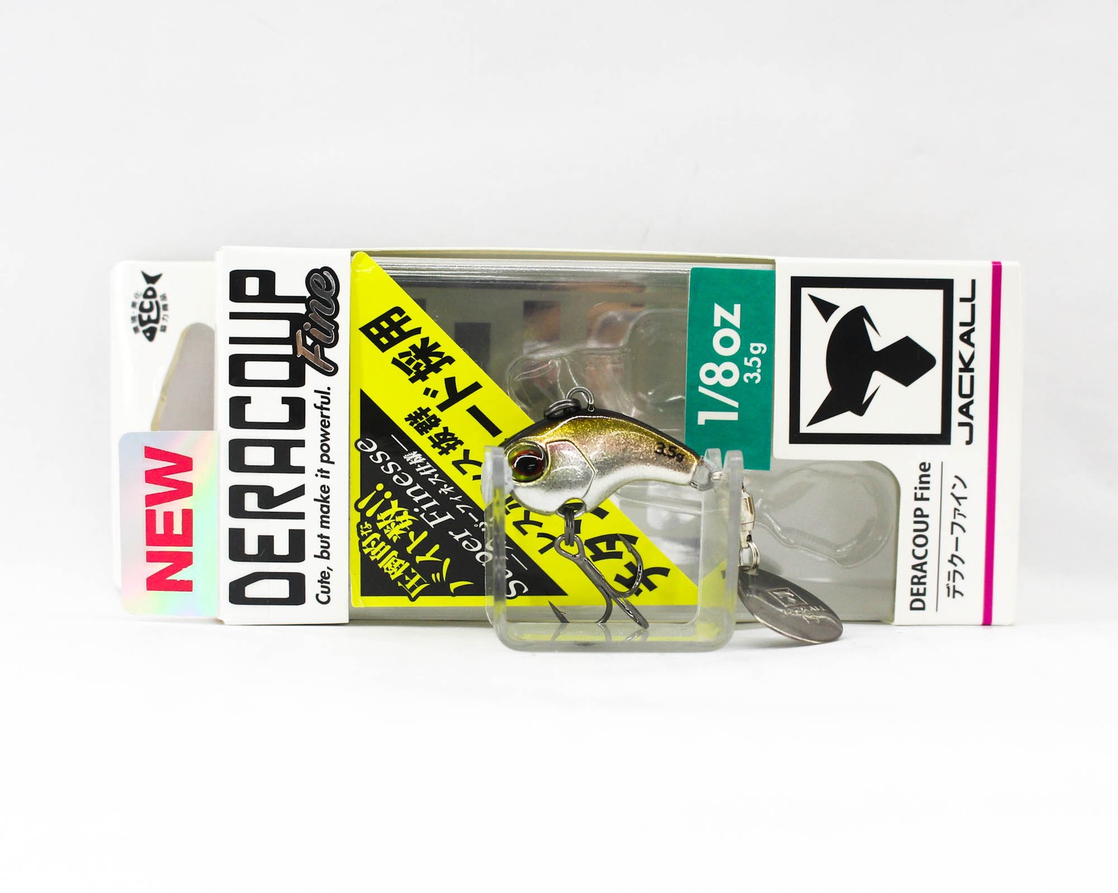 Jackall Deracoup Fine 1/8 oz Spin Tail Sinking Lure Silver Wakasagi (5010)