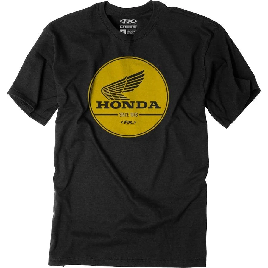 Camiseta Factory Effex Honda Gold Label - Negra, Grande 23-87304 Foto 3 de 4