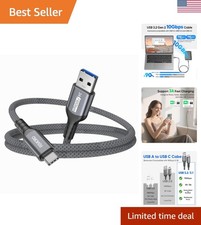 USB C Data Cable 3ft, USB 3.2 Gen 2 10Gbps High Speed Data Transfer, 3A Fast ...