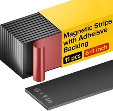 Magnet Strips With Adhesive Backing - Flat Thin Magnetic Tape For Crafts - Tool