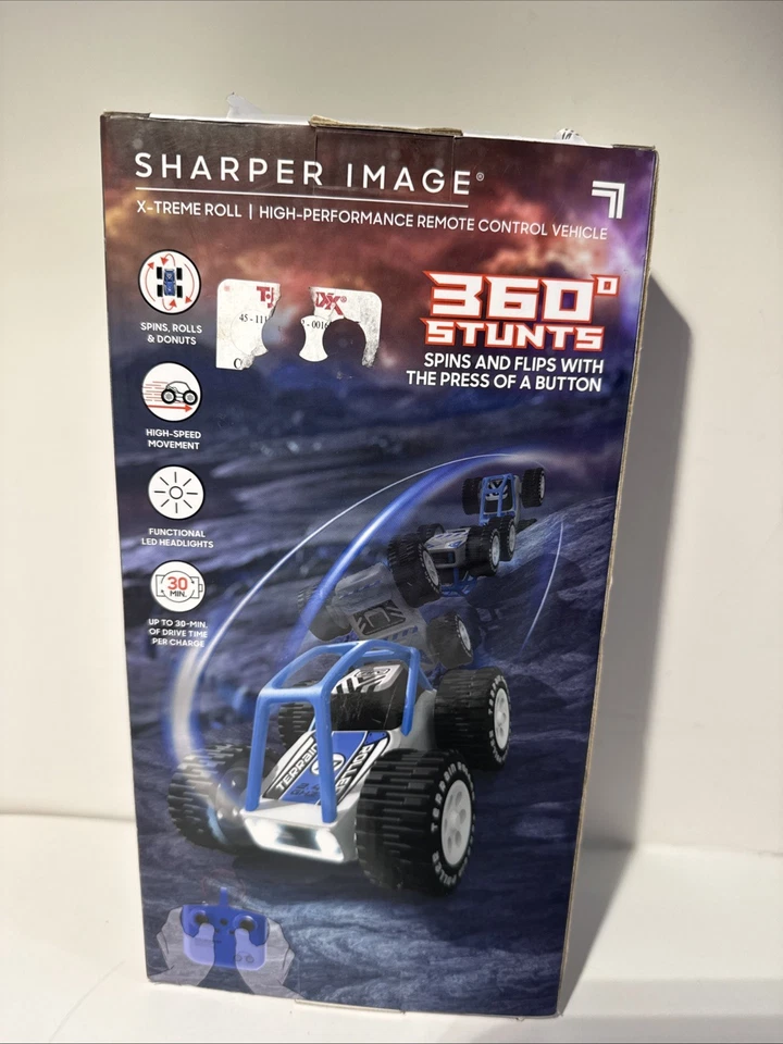 Sharper Image X-Treme Roll RC Car Blue Variant Rare Curved Cage 2022 Scarce New - Image 2 of 4