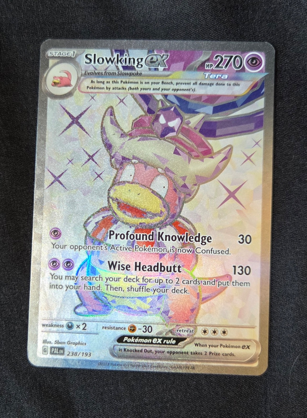 Slowking ex 238/193 Ultra Rare Paldea Evolved Pokemon Near Mint