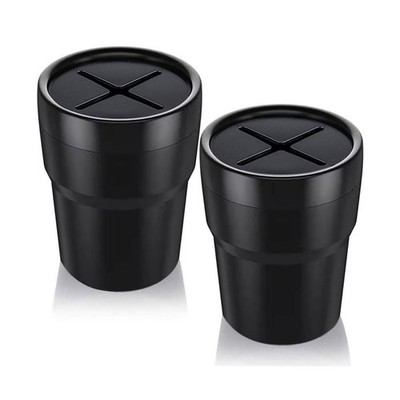 FIOTOK Car Trash Can with Lid, Mini Auto Garbage Can Leakproof Vehicle Trash ...