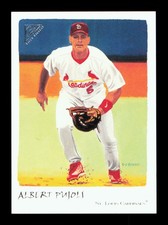 2002 Topps Gallery #56 Albert Pujols Veteran Variation 1 Red Hat St. Louis