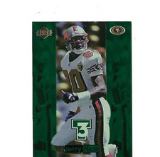 JERRY RICE 1998 EDGE ADVANTAGE **TRIPLE THREAT T3 SUPREME SEASON REVIEW* INSERT