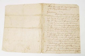 F97841~[RARE] 1766 Captain John MacPherson Letter to Colonial Philadelphia Mayor